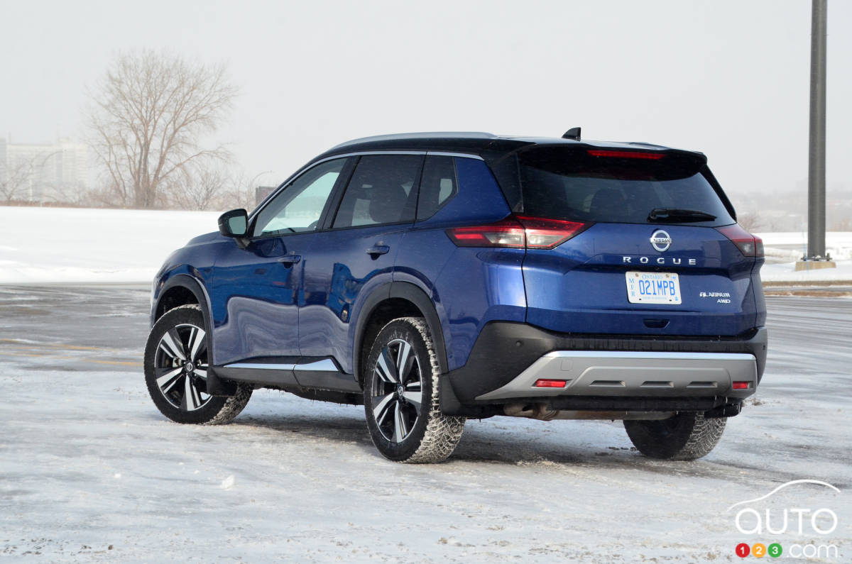 Nissan Rogue 2021, trois quarts arrière